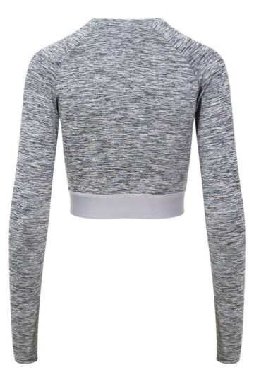 JC039 WOMEN'S LONG SLEEVE CROP T