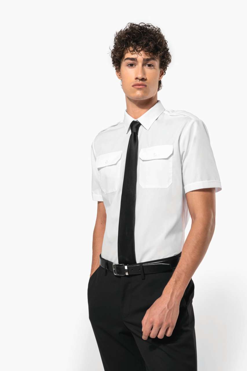 KA503 MEN'S SHORT-SLEEVED PILOT SHIRT - Obrázek 4