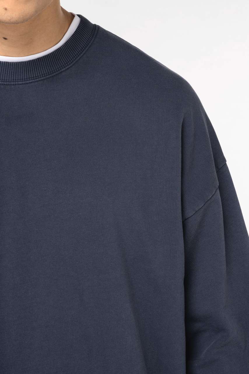 NS447 UNISEX WASHED EFFECT OVERSIZE ROUND NECK SWEATSHIRT - Obrázek 3