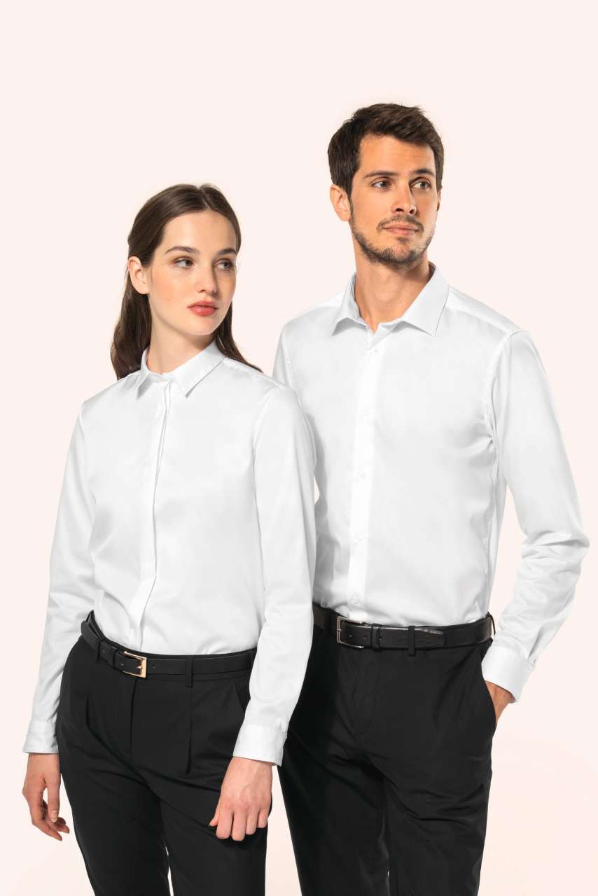 PK507 LADIES' LONG-SLEEVED TWILL SHIRT - Obrázek 2