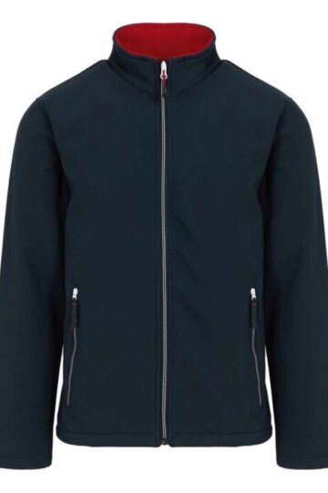 Muži Softshellové bundy barva Navy/Classic Red 3XL