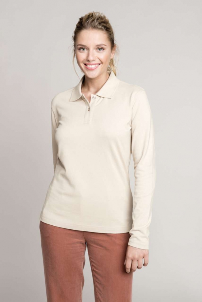 Kariban Polokošile KA244 LADIES' LONG SLEEVE PIQUE POLO SHIRT