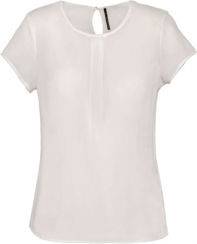 Kariban Firemní oděvy KA5002 LADIES' SHORT-SLEEVED CREPE BLOUSE