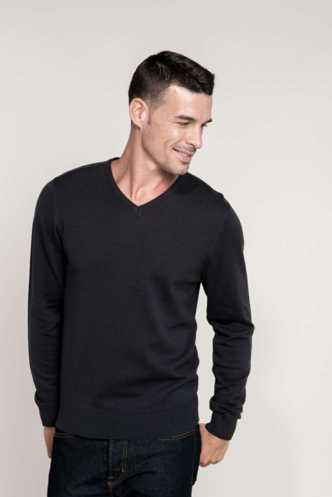 Kariban Firemní oděvy KA965 MEN’S V-NECK JUMPER