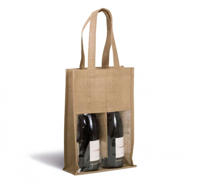 Kimood Tašky KI0268 JUTE BOTTLE BAG