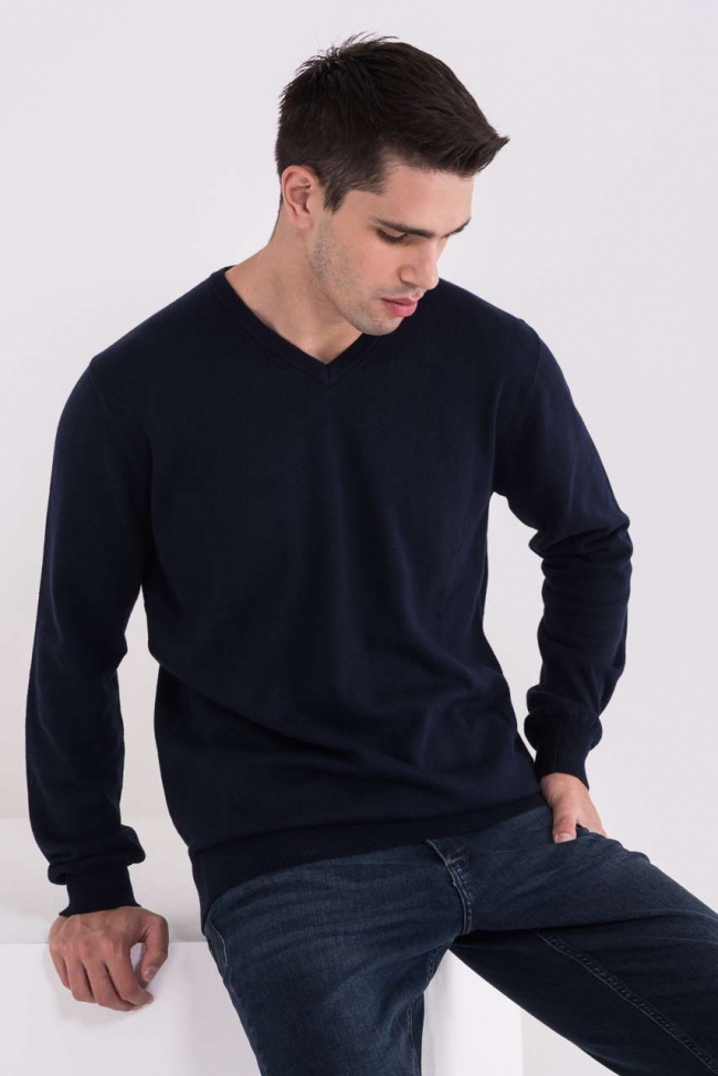 Legend World Wide Firemní oděvy LW9133 MEN’S V-NECK FINE GAUGE COTTON PULLOVER